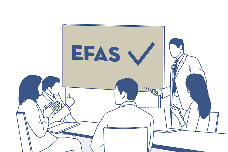 EFAS − wichtiges Etappenziel